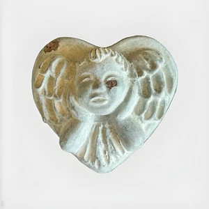 Isabel Bloom Heart Angel Crafted Cement 3” Sculpture 1996 - Picture 1 of 7