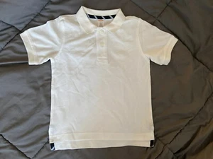 GYMBOREE Boys Uniform White Polo School Shirt Stain Release Finish Size 4 NEW - Picture 1 of 8