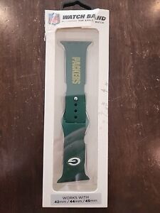 Green Bay Packers Apple Watch Band NFL Official License Silicone 42mm 44mm 45mm
