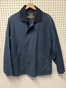 Mens Large G-Star Deck Jacket Zip Button Barn Chore Coat Cotton - Picture 1 of 9