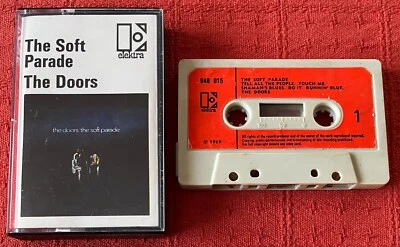 THE DOORS - UK CASSETTE TAPE - THE SOFT PARADE - FIRST ISSUE WITH PAPER LABELS - Image 1 of 4