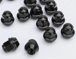 10x OEM Factory Lug Nuts Black For Ford Lincoln 12x1.5 Fusion Focus Escape MKZ - Picture 1 of 24
