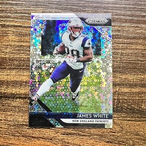 2018 Panini Prizm James White Disco Prizm #72 New England Patriots