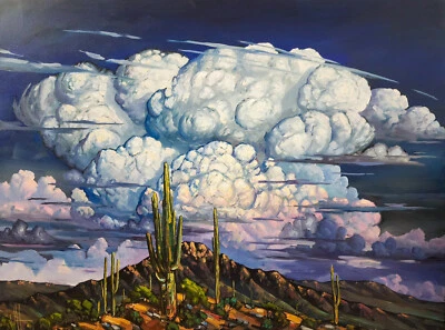 Пустыня облака Хокинс холст жикле печать ремарк пейзаж импрессионизм R15 - Изображение 1 из 4