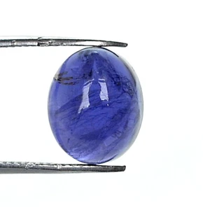 Cabochon ovale iolite naturale 3,63 ct 10,25 x 8,25 mm pietre preziose sciolte calibrate - Foto 1 di 7