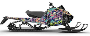 2021 Arctic Cat Blast Graphic Kit Wrap Decals Skior STICKER TUNNEL SNOWMOBILE - Foto 1 di 2