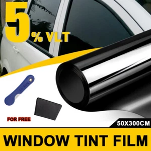 300CM Uncut Roll Window Tint Film 5% VLT 20" x 10ft Feet Car Home Office Glass - Picture 1 of 11