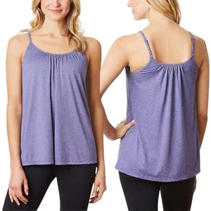 32 Degrees Camisole Women's XL Built-In Bra Activewear Tank Top Fitness Athletic - Picture 1 of 10