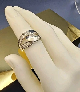 Anillo para mujer Lia Sophia cristal tono plata talla 7 - Imagen 1 de 14