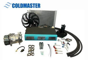 ColdMaster Universal Air Conditioning Kit Under Dash Turquoise 450-100 A/C 12V - Picture 1 of 16