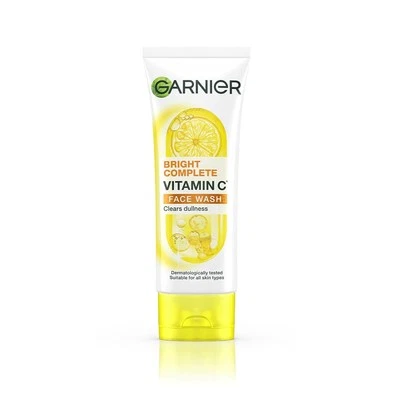 Garnier Bright Complete Vitamin C Facewash 100g for Men and Women - Image 1 of 4