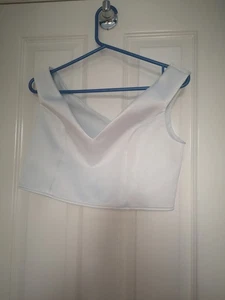 Lipsy, off the shoulder, ice blue, Top, Size 14 - Picture 1 of 4