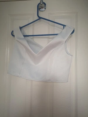 Lipsy, off the shoulder, ice blue, Top, Size 14 - Image 1 of 4