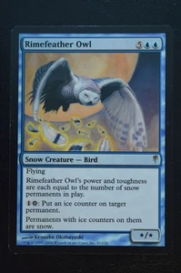 Magic The Gathering MTG RIMEFEATHER OWL Coldsnap LP Lightly Played - Picture 1 of 2