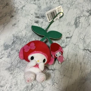 Sanrio My Melody Kirsche Maskottchen Plüsch Riemen Schlüsselanhänger MIP 2024 - Bild 1 von 4