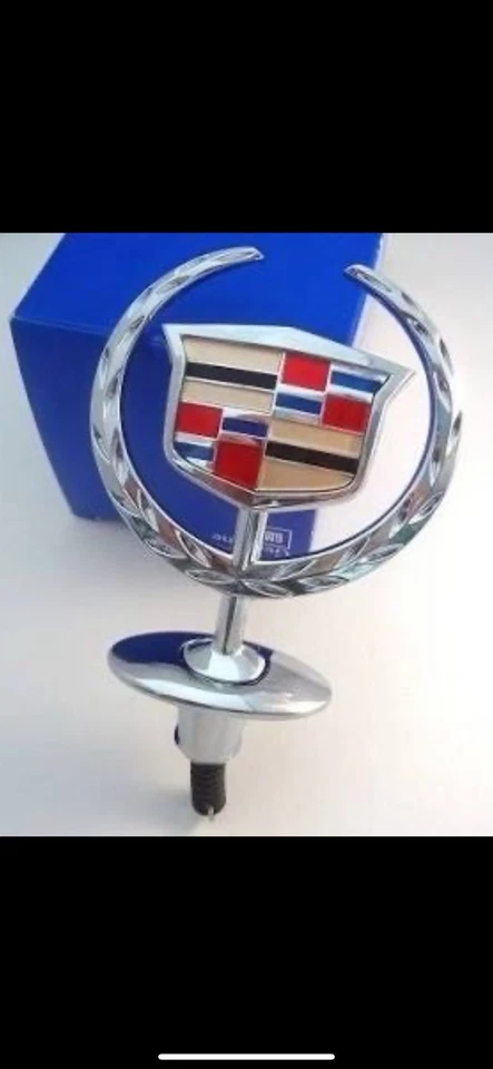 Cadillac DTS DHS DEVILLE capó adorno cromo auténtico GM sin accesorios incluidos Foto 1 de 1