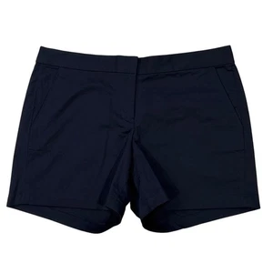 Brooks Brothers 346 Shorts Womens Size 10 Blue Chino Stretch Classic Preppy - Picture 1 of 9