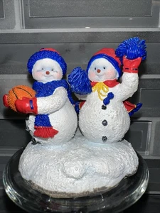 2001 Henry & Alice #1 Fan von University of Kansas Jayhawks Holiday 2,25" Schneemann - Bild 1 von 6