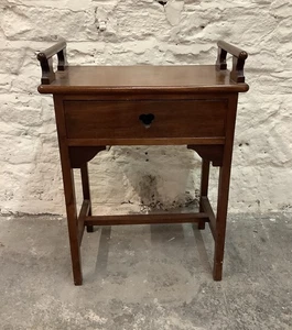 VINTAGE WOODEN PIANO STOOL WITH DRAWER - Picture 1 of 6