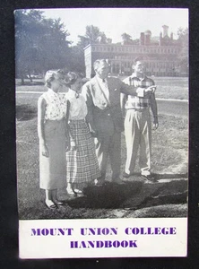 Mount Union College Student Handbook 1954 - Alliance, Ohio - Imagen 1 de 3