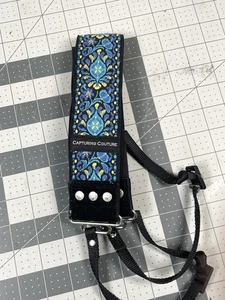 Capturing Couture Camera Strap Blue Elegant Design - Picture 1 of 4