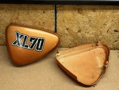 Par OEM HONDA SL70 XL70 MARCO LATERAL DERECHO E IZQUIERDO PANEL CUBIERTA PLÁSTICO Foto 1 de 2