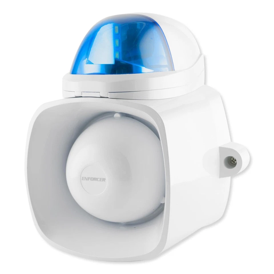 Seco-Larm SH-816S-SQ/B Enforcer Siren/Strobe with Audio Input, Blue - Image 1 of 4