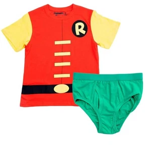 Conjunto de camiseta y ropa interior Robin Underoos de DC Comics para niños - Imagen 1 de 2