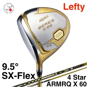 HONMA Beres S-06 Driver 9.5° SX-Flex ARMRQ X 60 4Star Graphite Shaft 4S Lefty - Picture 1 of 7