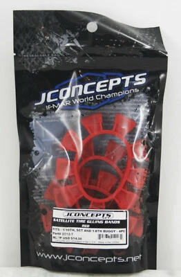 JConcepts 2212-7 JCO2212-7 Satellite Tire Gluing Rubber Bands Red - 4pc - Image 1 of 3
