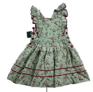 Polo Ralph Lauren Floral Linen Cotton Dress Girls Size 2 Polo Country Collection - Picture 1 of 8