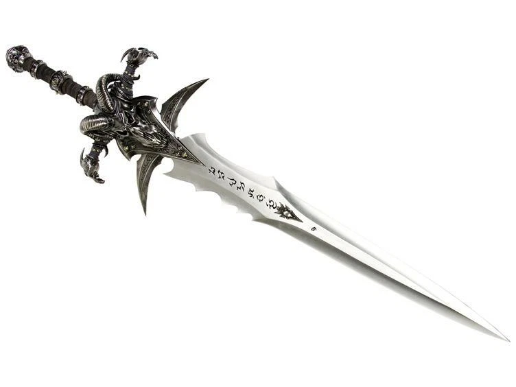 S1701 ESPADA JUEGO WOW LICH KING ARTHAS MENETHIL FROSTMOURNE CON PLACA 3D 43" Foto 1 de 4