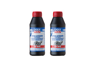 2x Original Liqui Moly 500ml Hypoid-Getriebeöl (GL5) SAE 80W Gear Oil Oil Öl 140