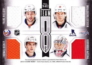 2013-14 Score Team 8S JERSEYS #ATL2 BACKSTROM Hickey MURPHY Grubauer + Capitals - Picture 1 of 2