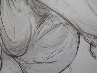 Hand Drawn Pencil Drawing Phallological Illustration Sketch NSFW Male nude Art - Image 1 of 4