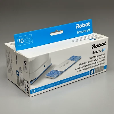 IROBOT 10-PACK! Braava Jet Wet Mopping Pads Cleaning Pads OEM 4657840 (New)