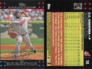 2007 Topps #10 CC Sabathia - - Near Mint