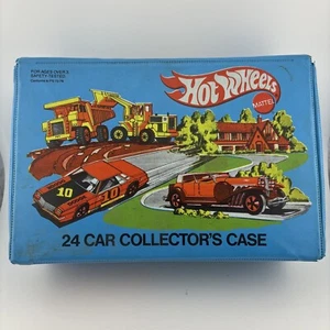 Vintage 1980 Hot Wheels Car Collectors Storage Case Including 24 Cars Wow!! - Picture 1 of 19
