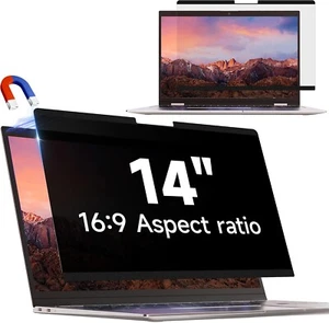 IPROKKO 14”/16:9 Magnetic Laptop Privacy Screen -Anti Glare Blue Light Filter ## - Afbeelding 1 van 6