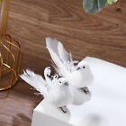 Artificial Foam Curly Bird White Feather For Christmas Decoration