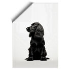 Cocker Spaniel Minimalism Wall Art Print Framed Canvas Picture Poster Decor