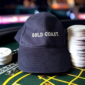 Vintage Gold Coast Casino Las Vegas Gambling Blue One Size Adjustable Hat Cap - Picture 1 of 11