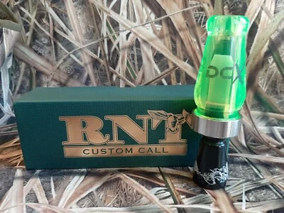 RNT Rich-N-Tone Daisy Cutter Extreme DCX Flo Green & Black Acrylic Duck Call  - Image 1 of 4
