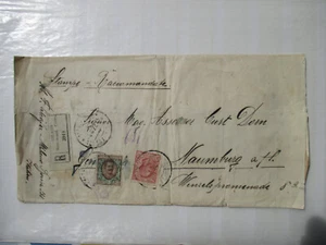 Brief Mailand -Naumburg /Saale von 1921 mit Bahnst. - Bild 1 von 2