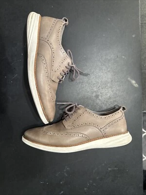 COLE HAAN Men's Grand Evolution Leather Wingtip Oxfords Size 13 M Pewter C31350 - Image 1 of 3