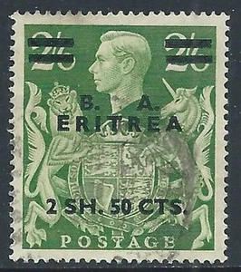 1950 OCCUPAZIONE INGLESE ERITREA USATO BA 2,50 SU 2/6 - I60-7 - Picture 1 of 1
