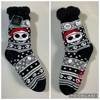 Disney Tim Burton Pesadilla antes de Navidad Acogedores Adultos Cálidos Antideslizantes Calcetines Foto 1 de 4