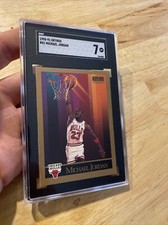 Michael Jordan SGC 7 Vintage Skybox 1990 Collector Card Chicago Bulls Last Dance