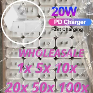 Fast Charger 20W PD Power Adapter Type-C For iPhone 11 12 13 14 XR XS WHOLESALE - Picture 1 of 13