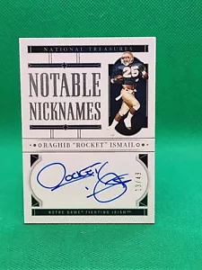2024 National Treasures Raghib "ROCKET" Ismail Notable Nicknames /49 - Picture 1 of 2